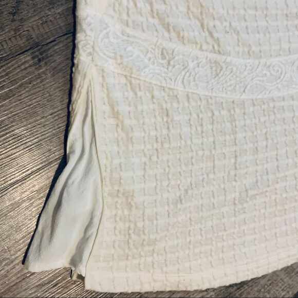 ANTHROPOLOGIE Deletta Ivory Embroidered Top Small - Picture 12 of 16